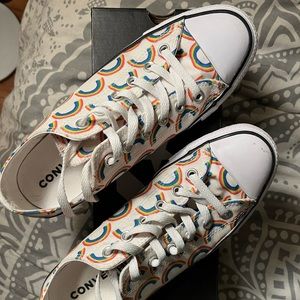 Rainbow converse womens 9